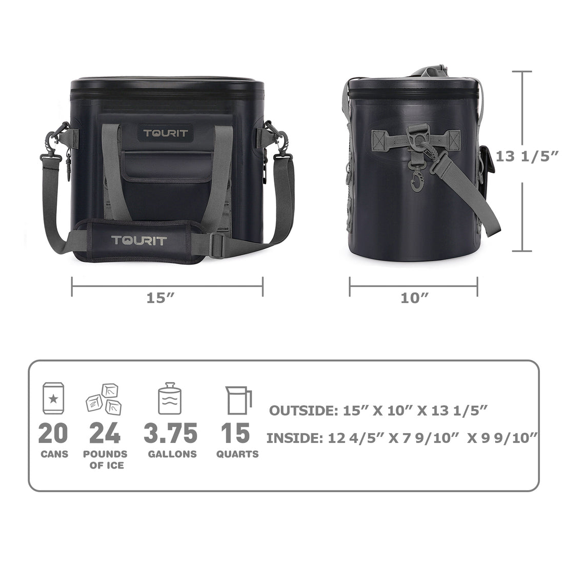 Navy Blue 12 Pack Soft Cooler Bag • Totally Waterproof Containers